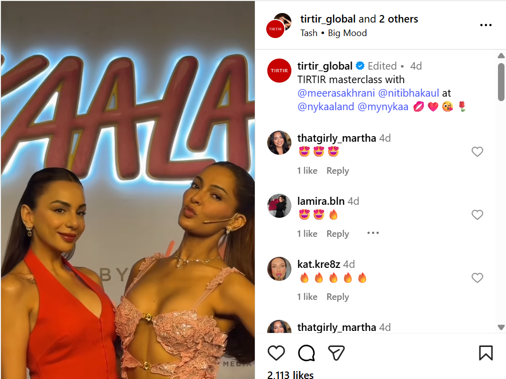 Cosmetic Brand Tir Tir at Nykaaland 