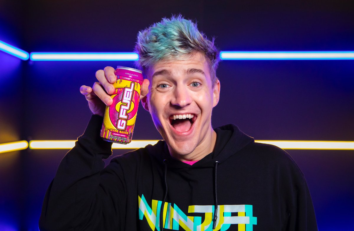 Fortnite streamer Ninja in parntership with G-Fuel