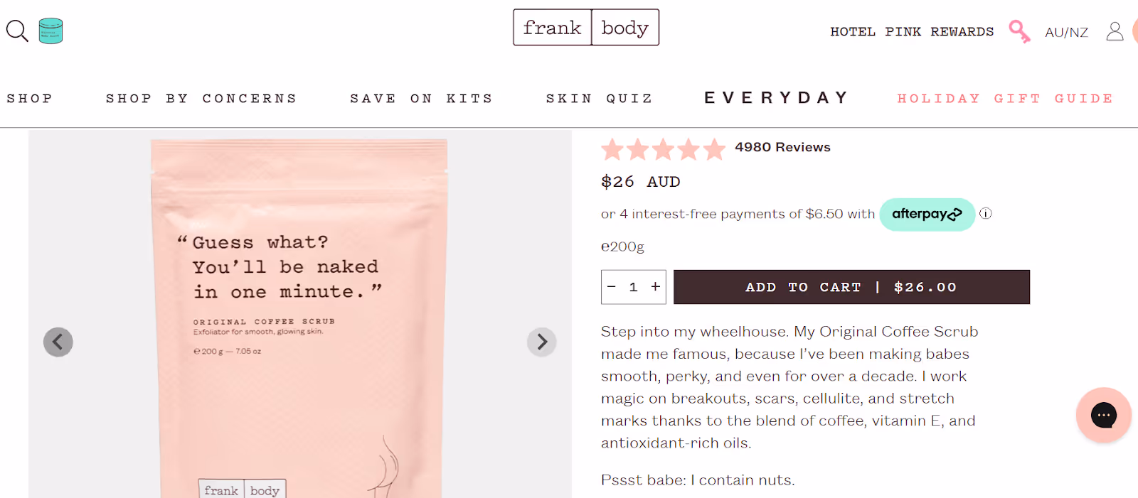 Product Listing Example: Shopify