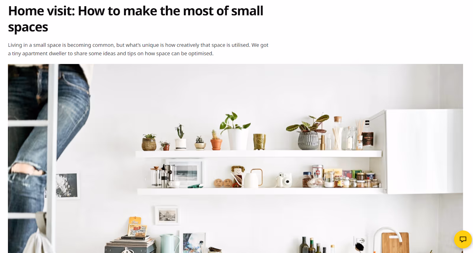 E-Commerce SEO strategy by IKEA to create seo content
