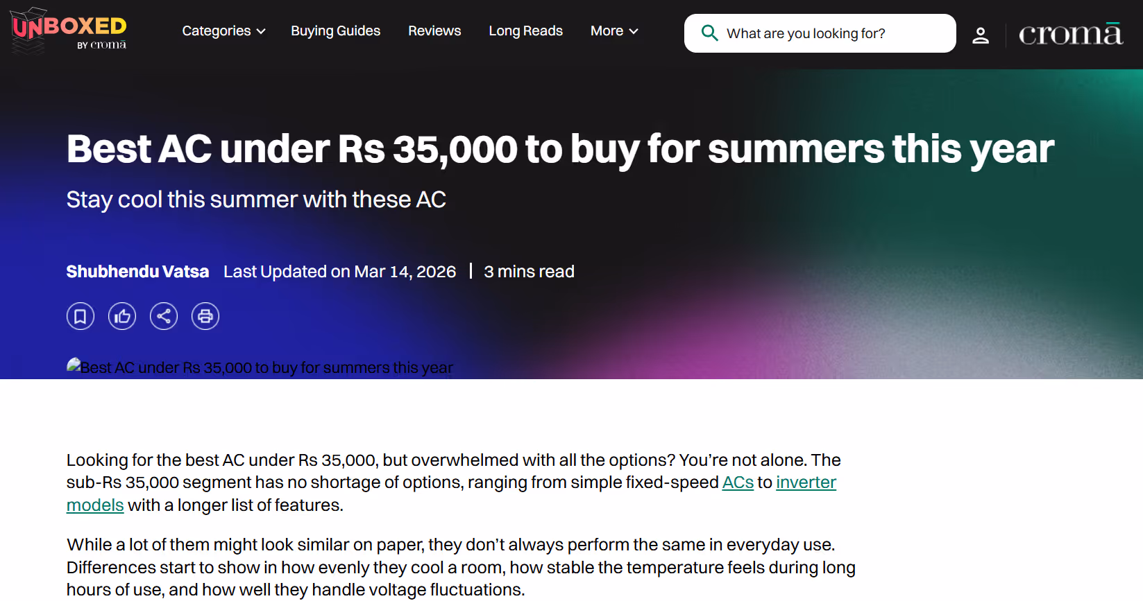 Croma's blog on AC