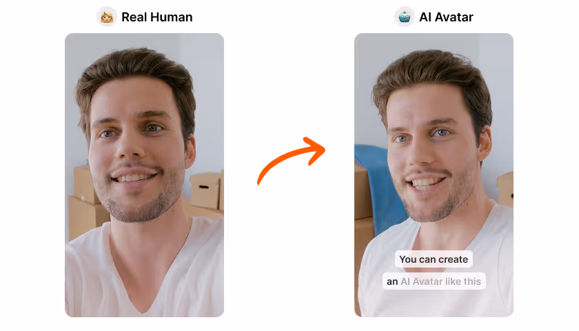 Real human vs AI Avatar