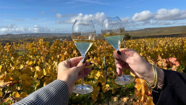 Village de Mareuil-sur-Aÿ le long de la Marne