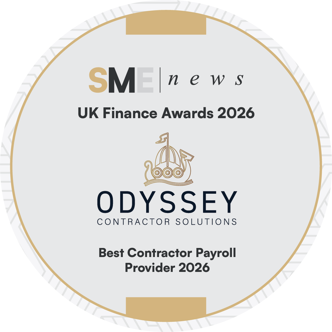SME News UK Finance Awards 2026 – Best Contractor Payroll Provider 2026 winner
