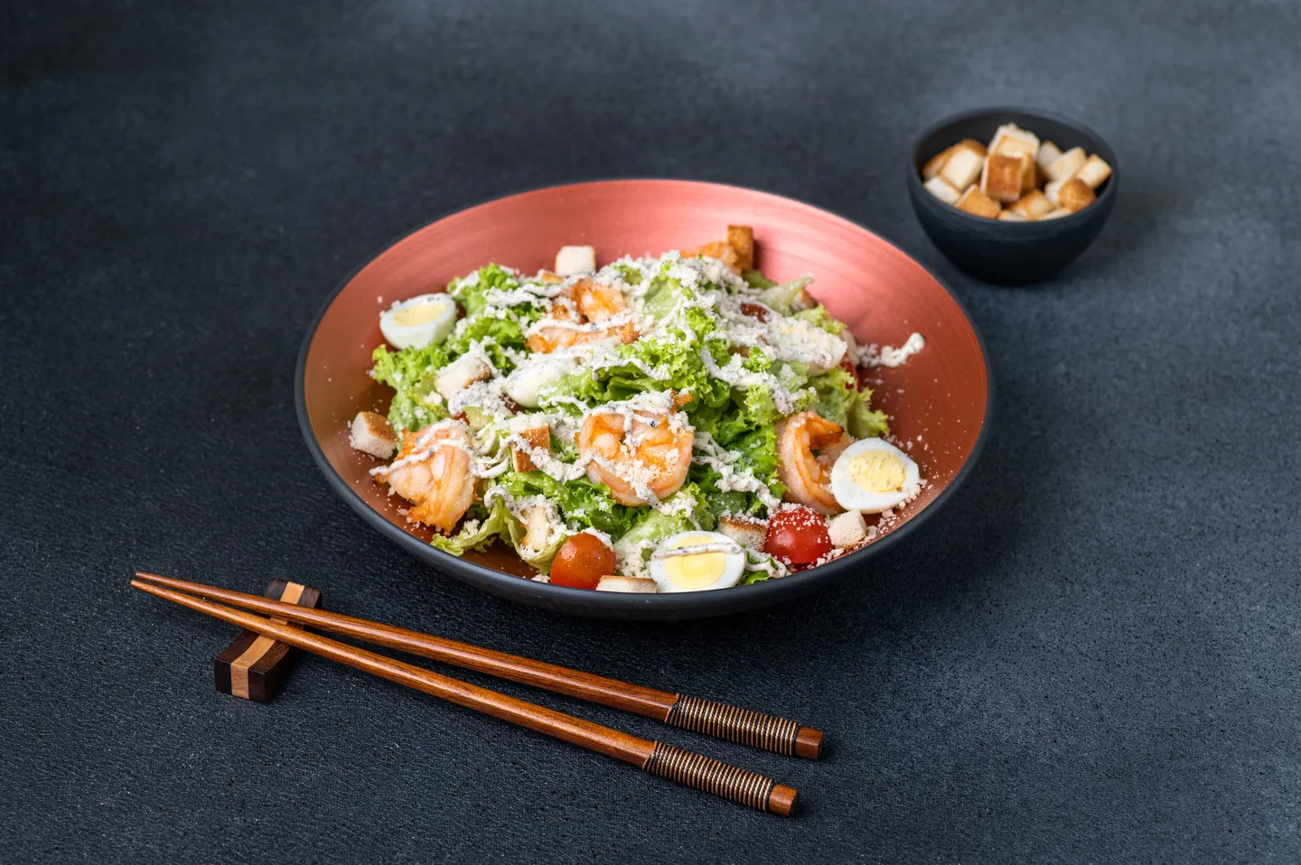 Caesar Salad with Shrimp 