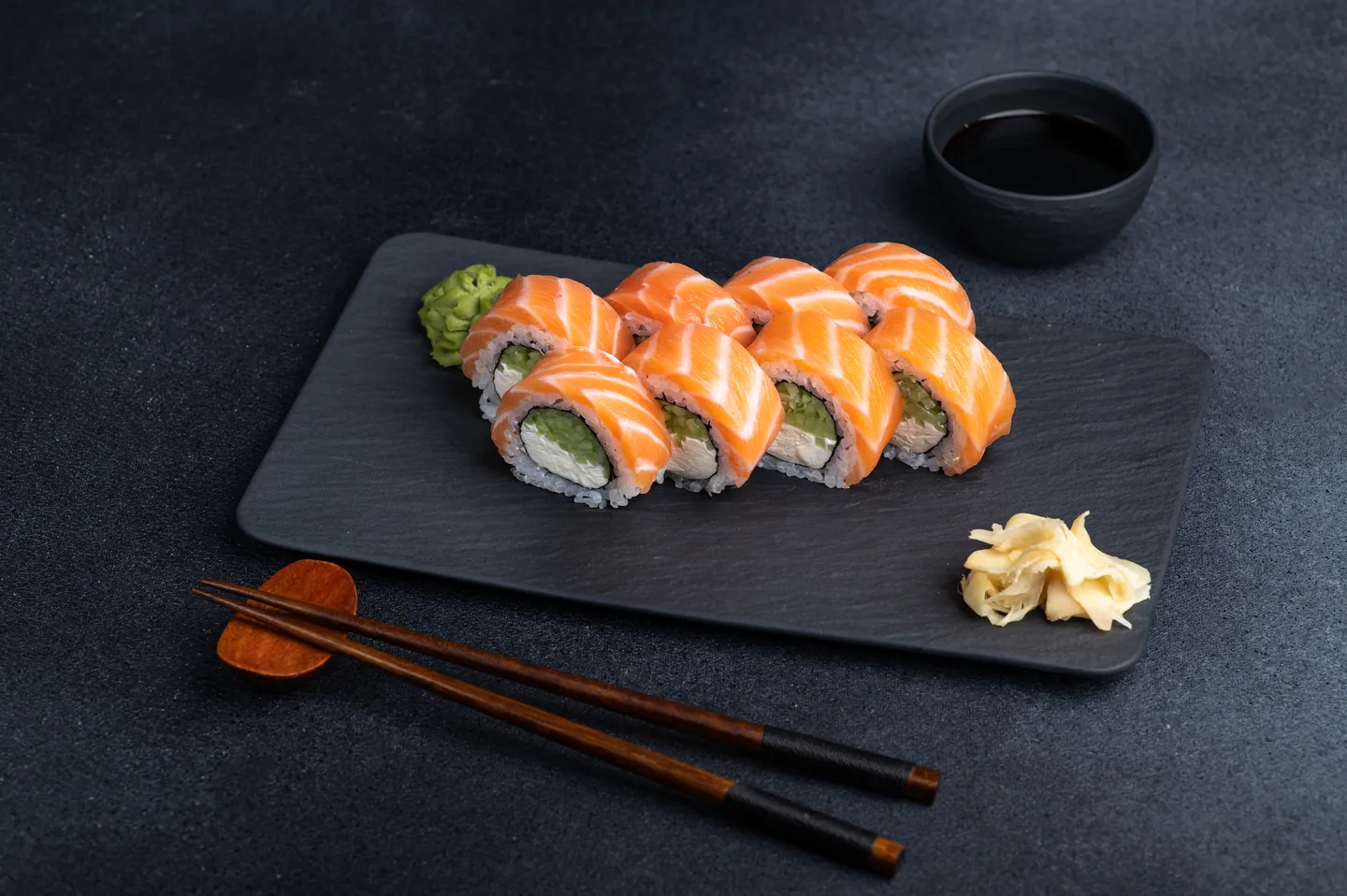 Philadelphia with salmon