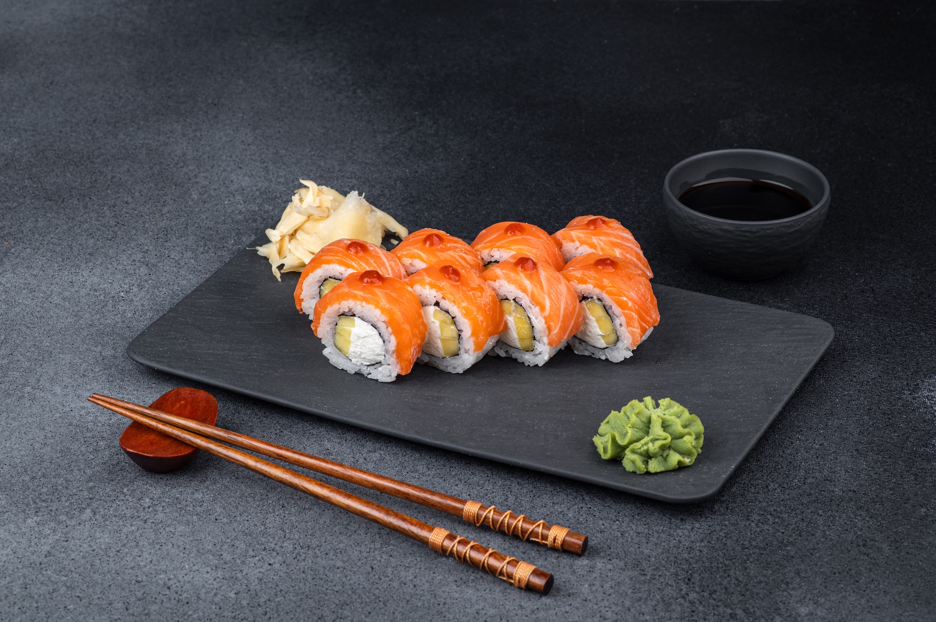 Philadelphia con salmón y mango