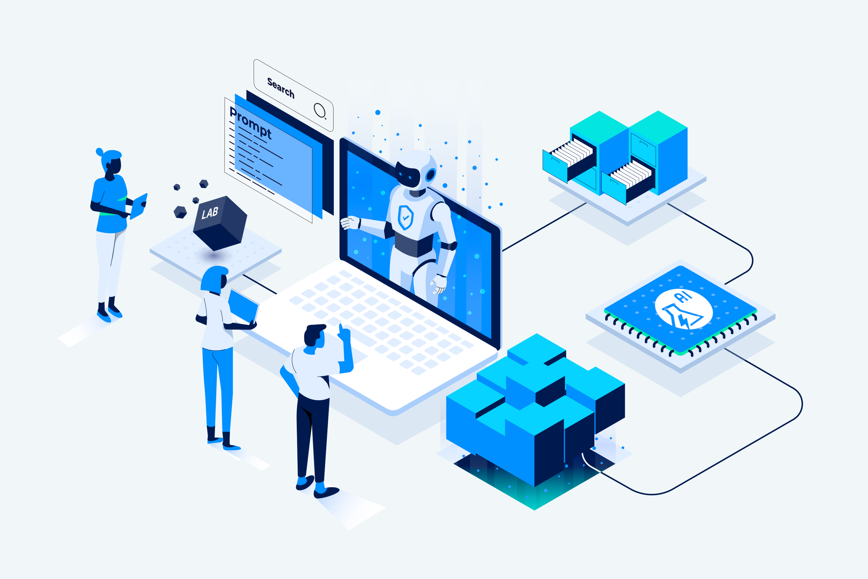 Knowledge scales when information is interconnected