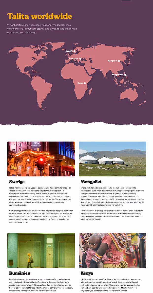 A website screenshot