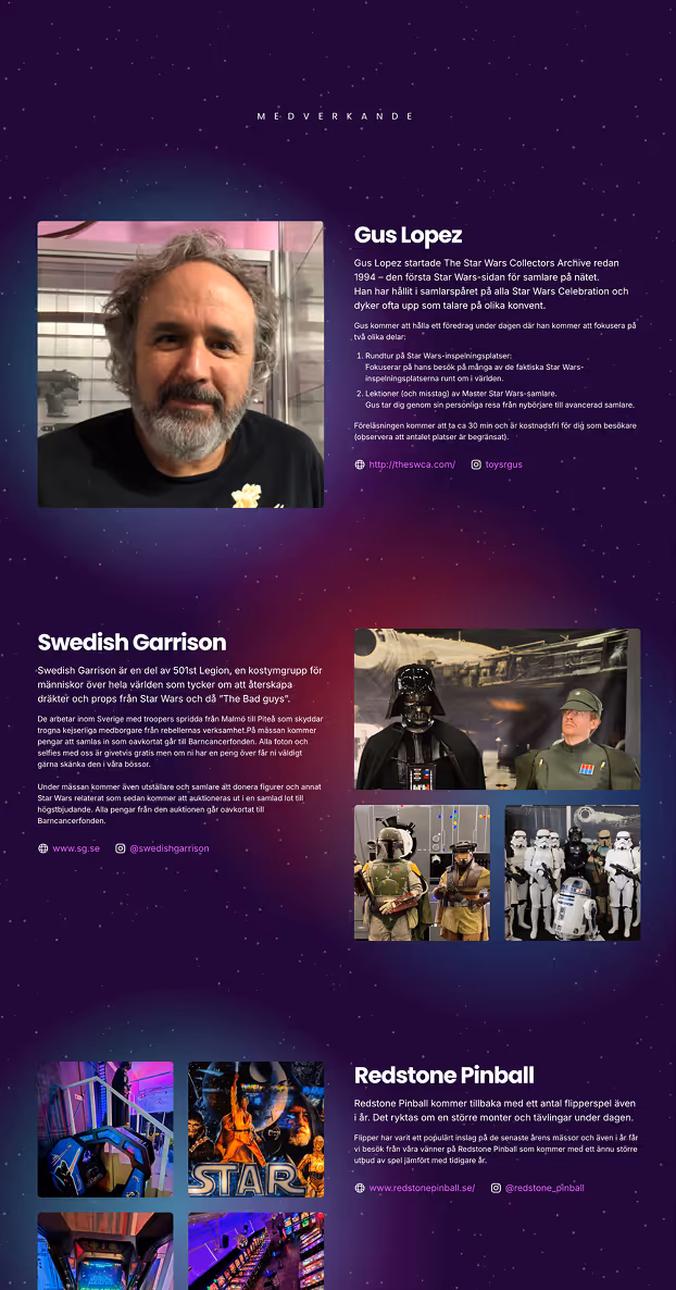 A website screenshot