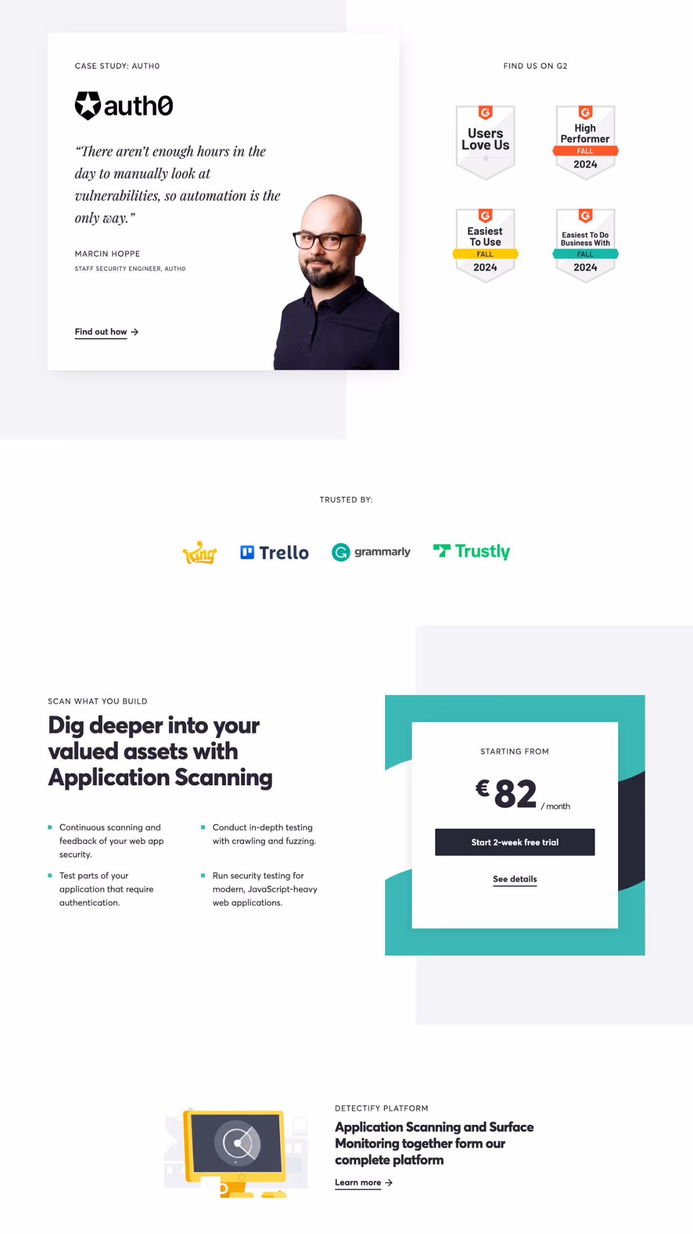 Screenshot from the website