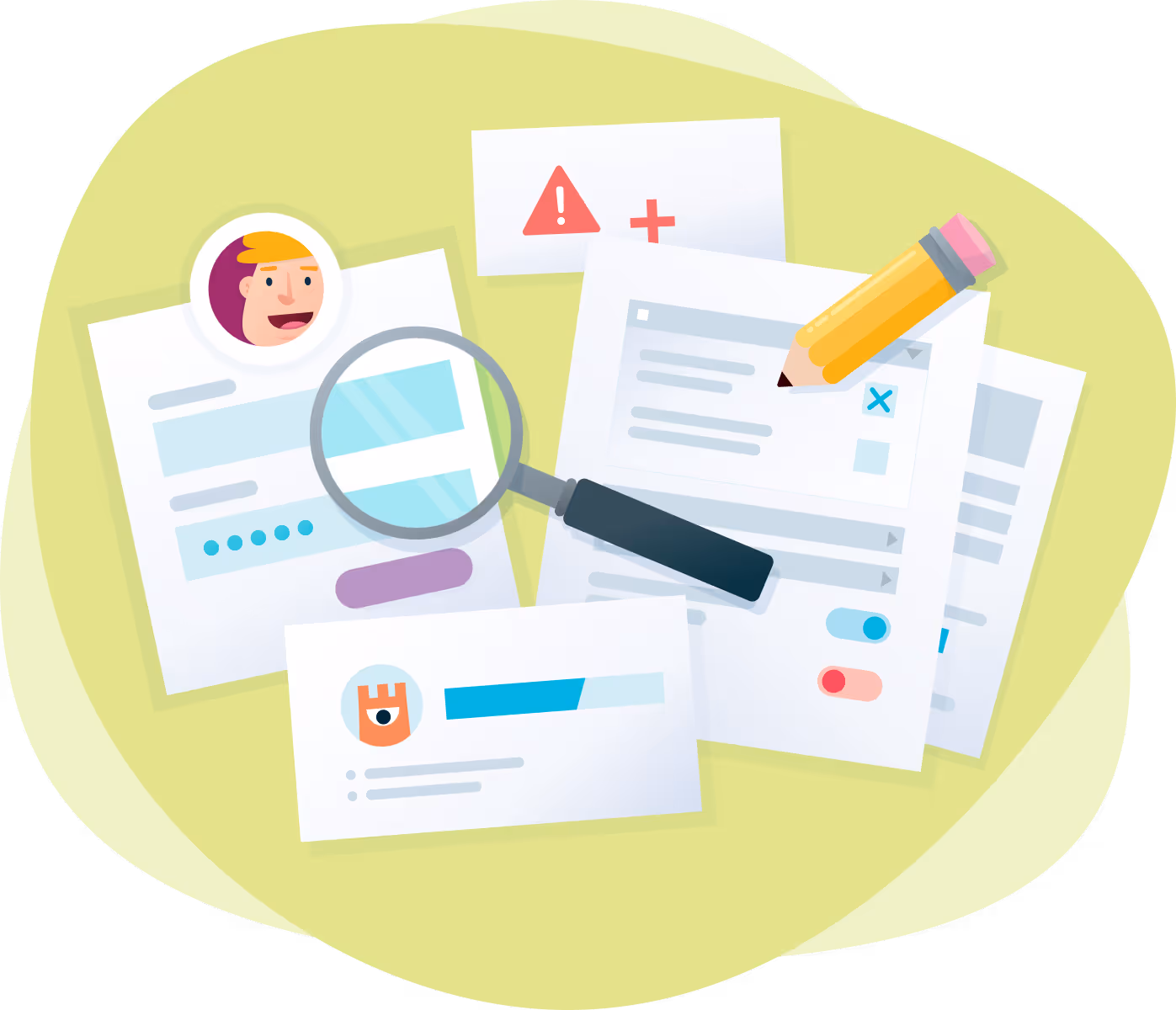 An illustration of user interface