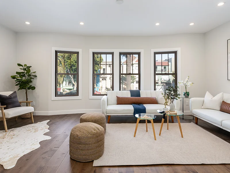 Interior of a newly renovated home.