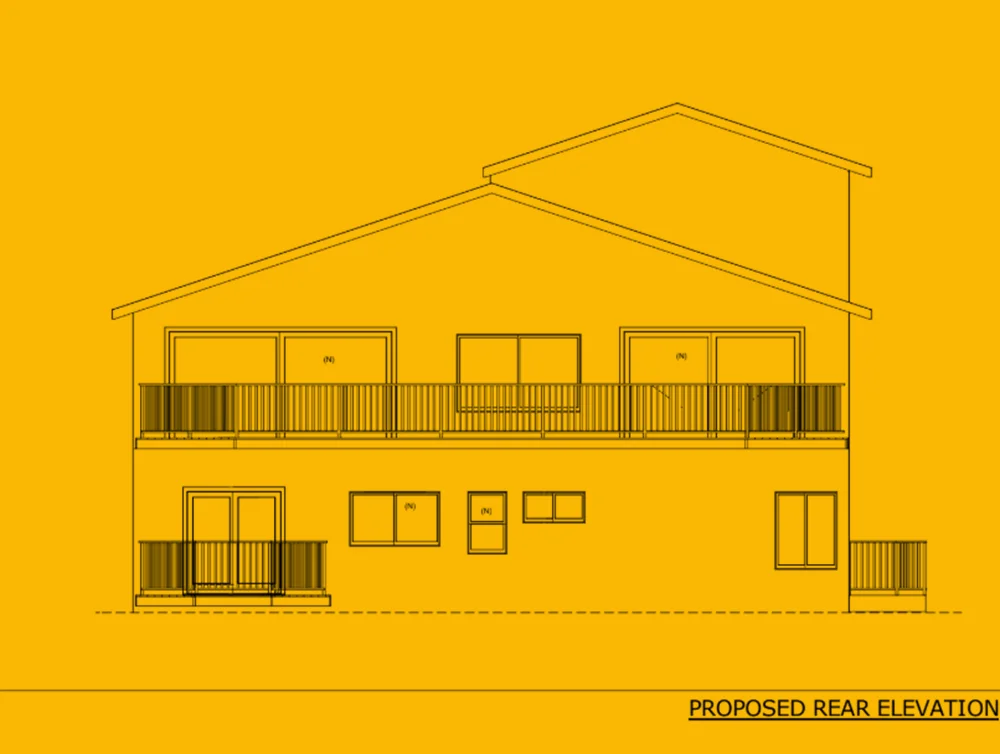 A plan of a home renovated by Global Arch Construction.