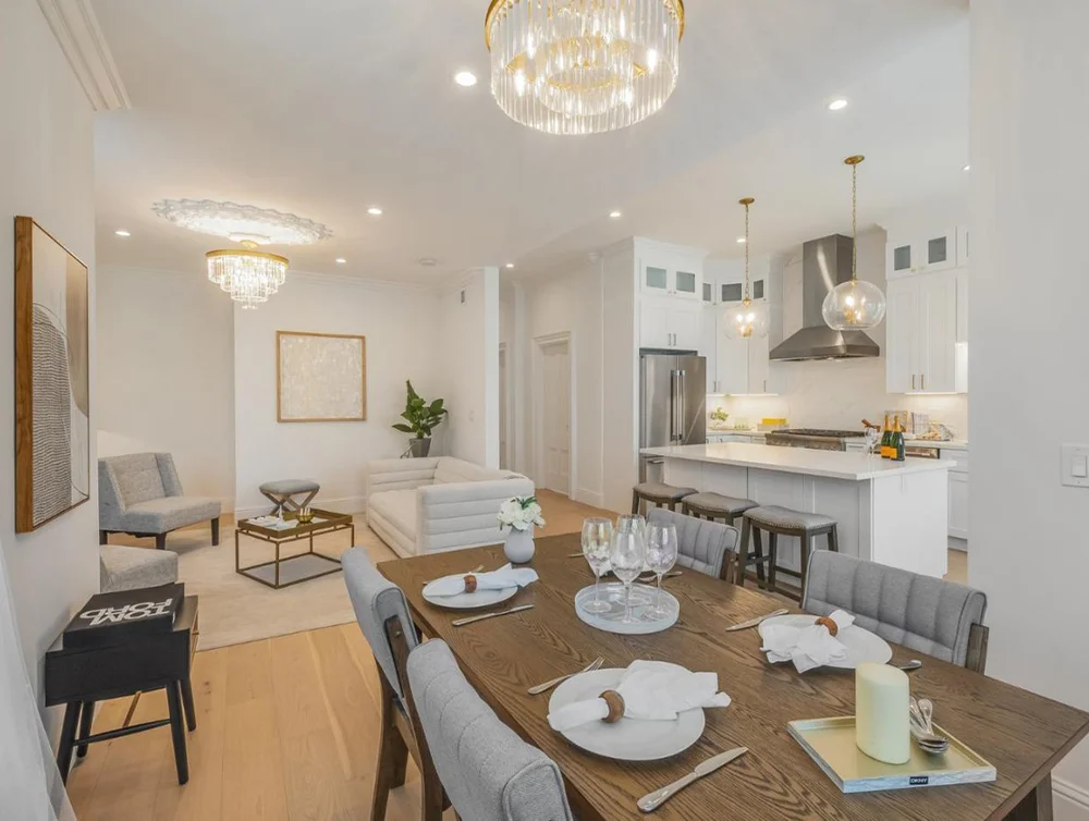 Dining room of a home renovated by Global Arch Construction
