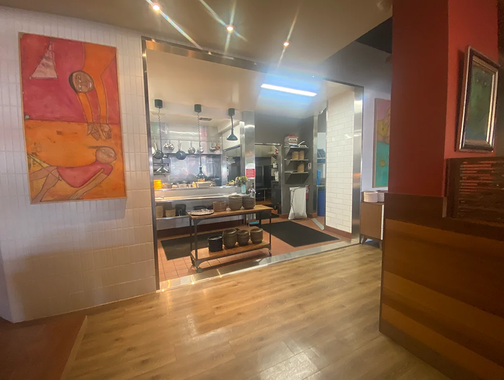Kitchen of a mexican restaurant remodeled by Global Arch Construction