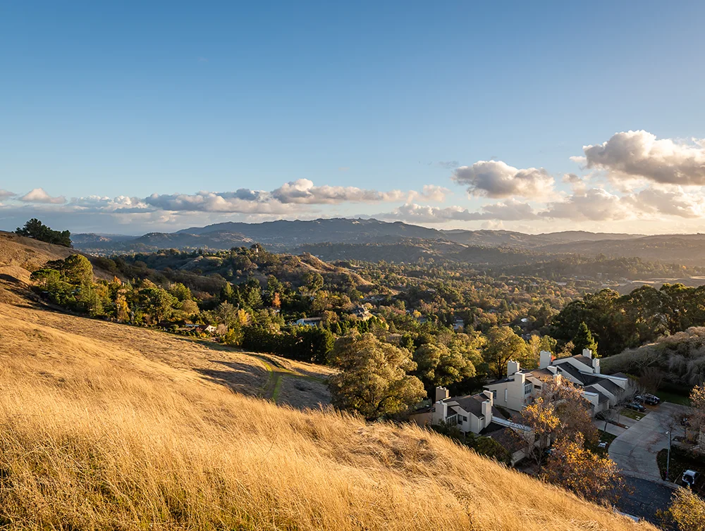 Sunrise and Sunset in the East Bay of California