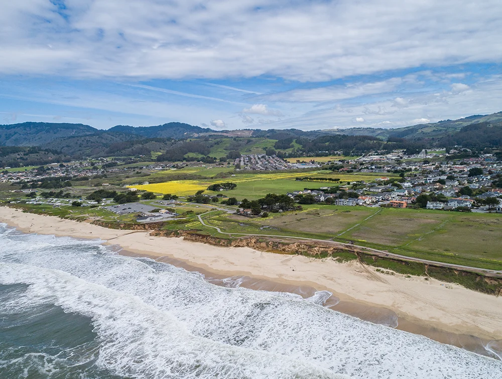 Half Moon Bay State Beach in California.