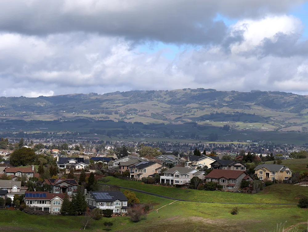Petaluma California , hills , landspace, winter