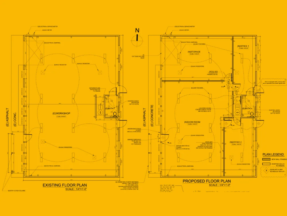 Architecture plan designed by Global Arch Construction.
