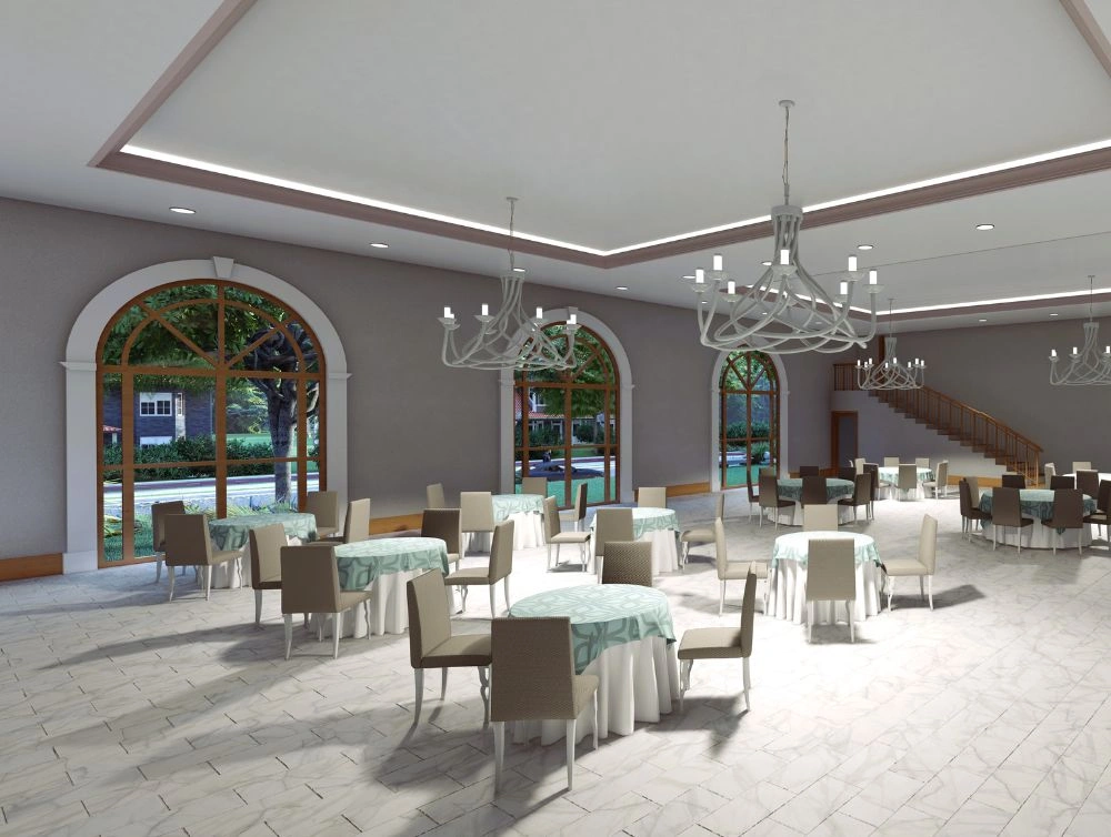 Architecture plan of a church designed by Global Arch Construction in Fair Oaks, CA