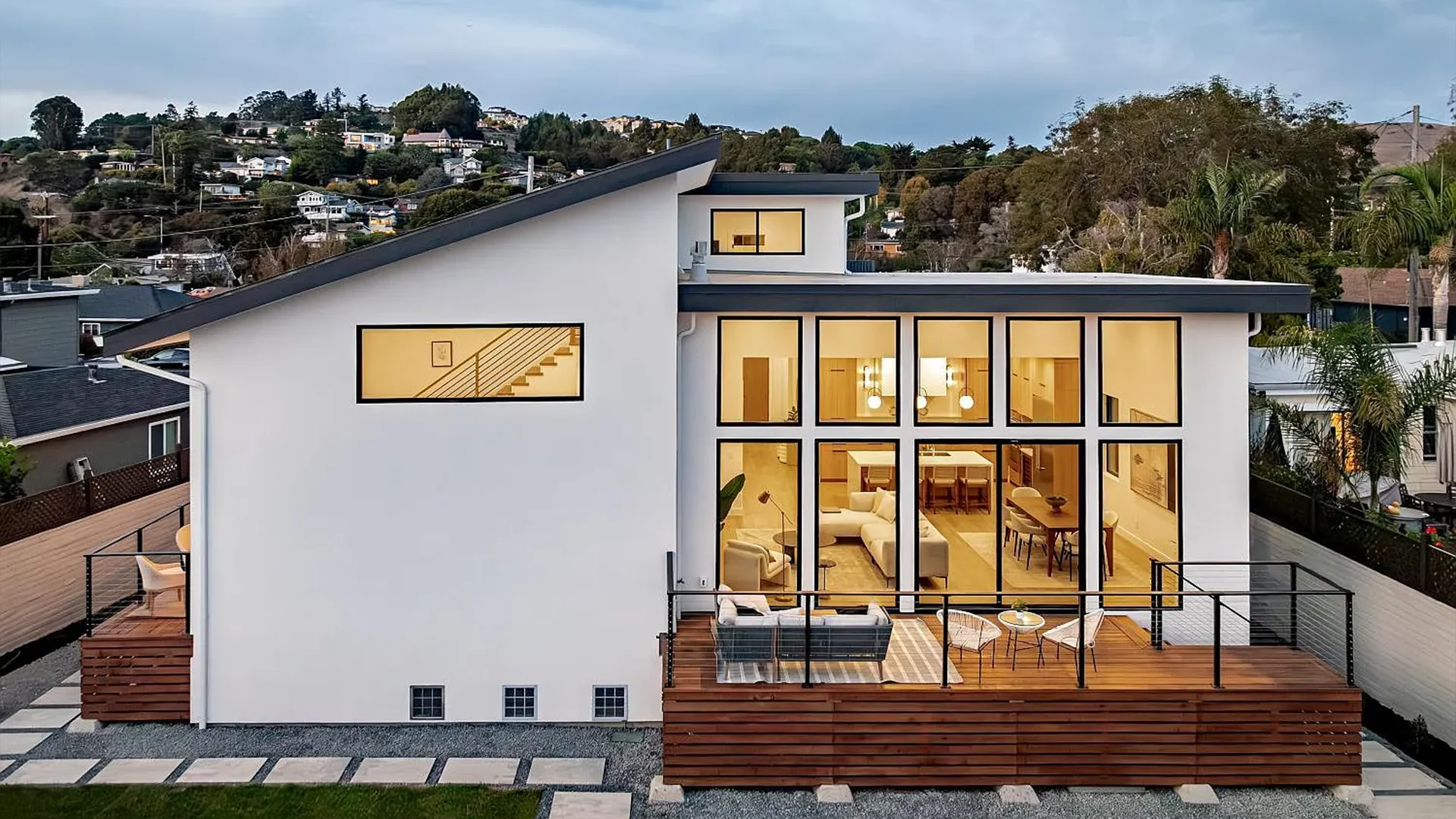 New modern home built by Global Arch Construction