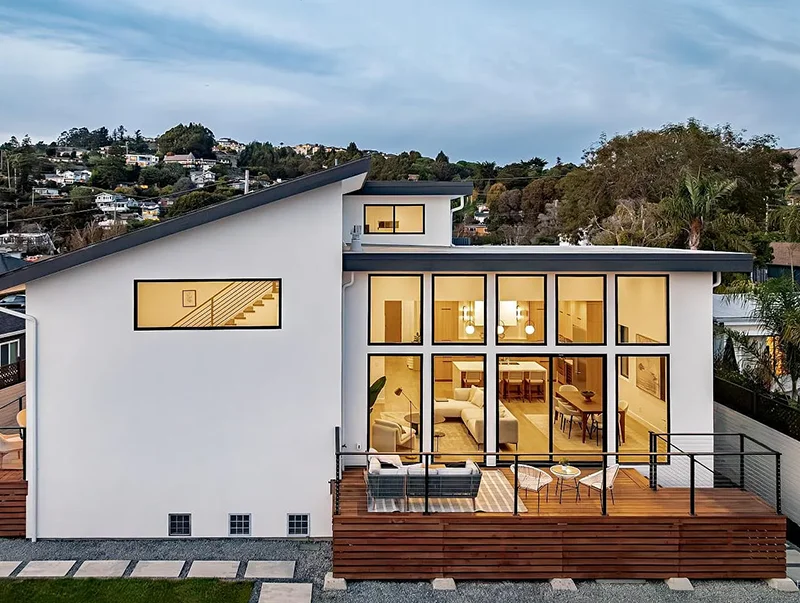 New modern home built by Global Arch Construction