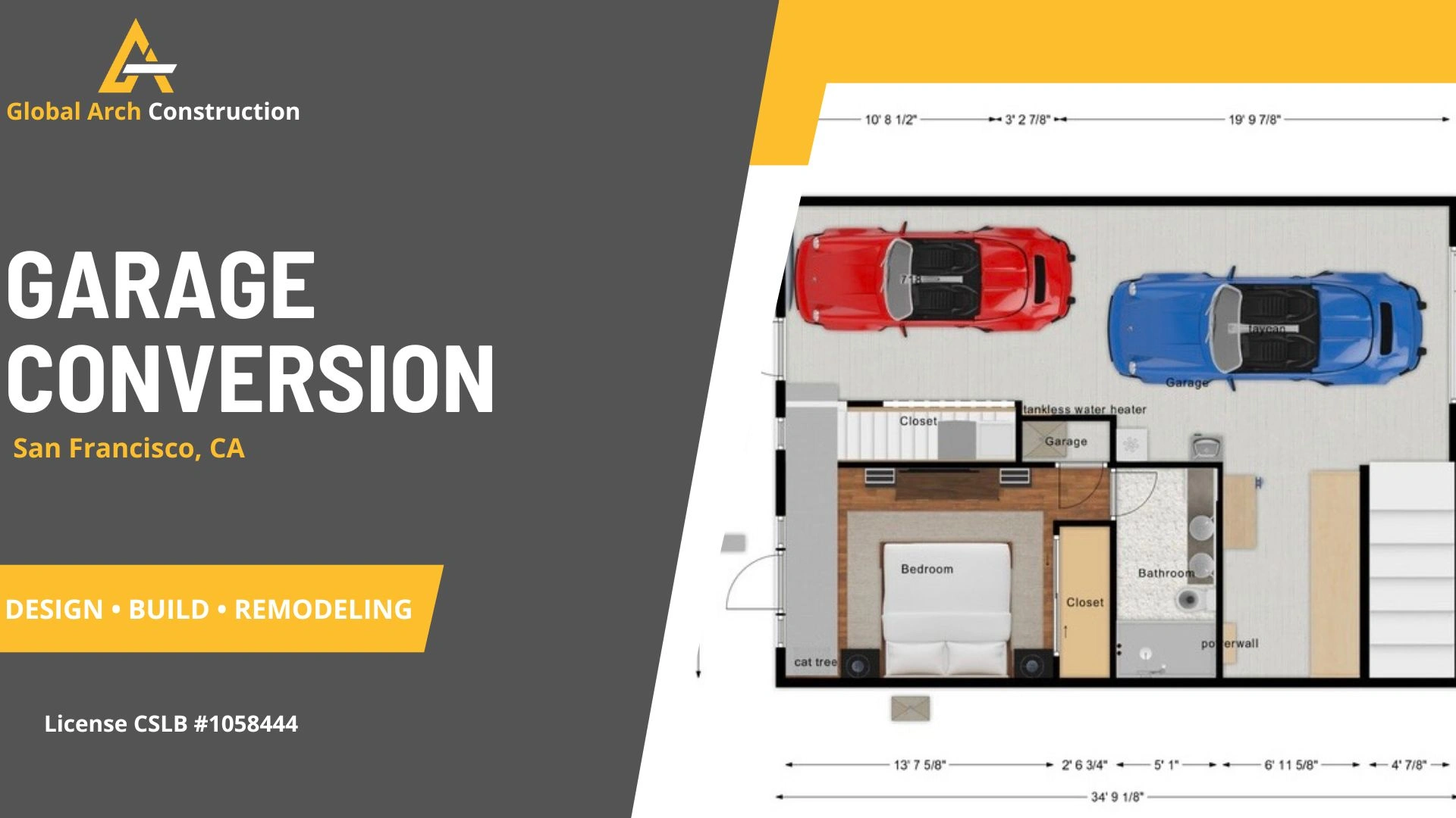 Garage to Bedroom Conversion in San Francisco