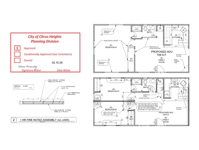 Attached ADU Legalization Citrus Heights