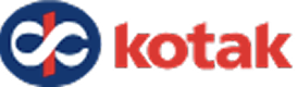 Kotak company logo with a stylized red and white 'k' symbol inside a rounded blue square and the red text 'kotak' to the right.