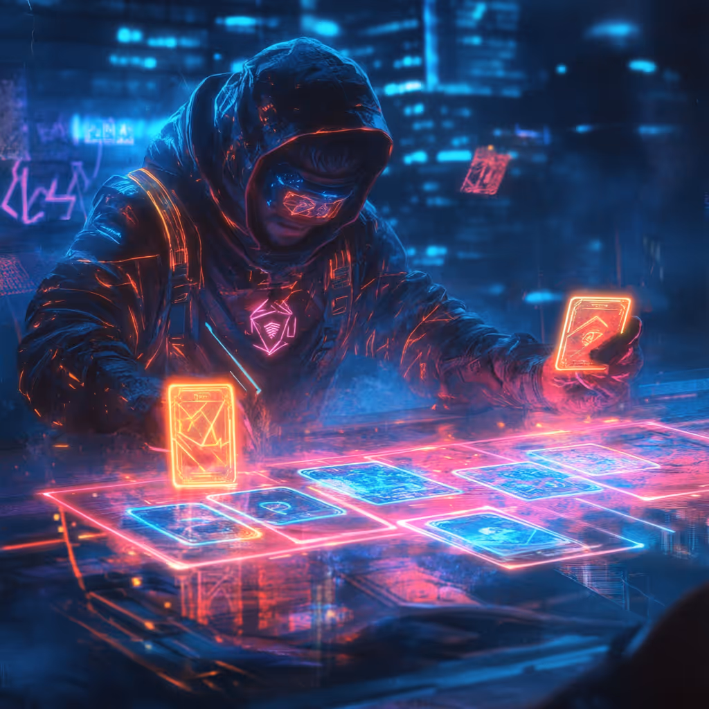 Gamer with NFT Collection