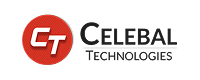 Celebal Technologies logo with red circular emblem containing white CT initials.