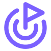 Purple icon of a target with a flag in the center, symbolizing goals or achievement.