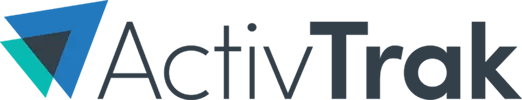 Actv company logo with abstract blue and teal shapes.
