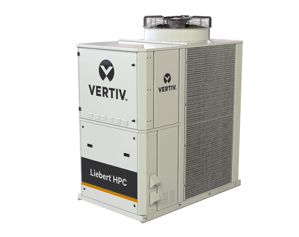 Agregat wody lodowej Vertiv Liebert HPC-S, chłodzony powietrzem z funkcją freecoolingu.