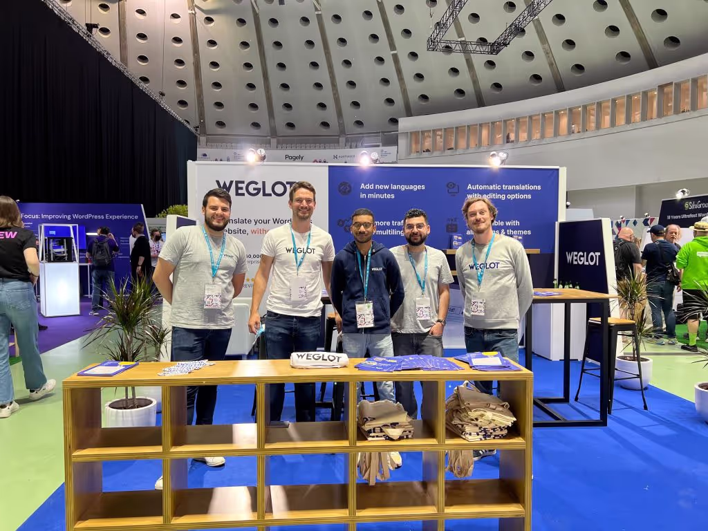 Weglot team at WordCamp Europe 