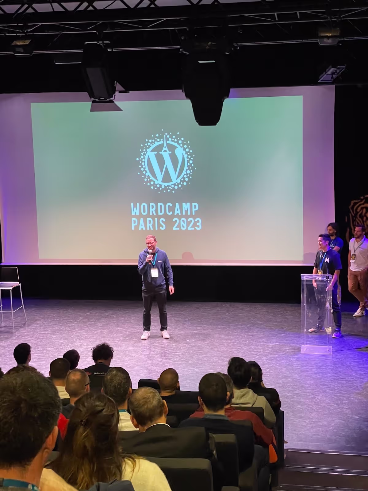 Weglot CMO Eugène during WordCamp Paris