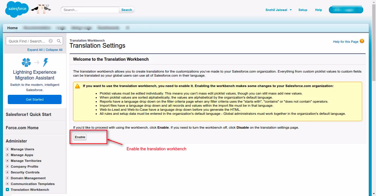 Salesforce workbench