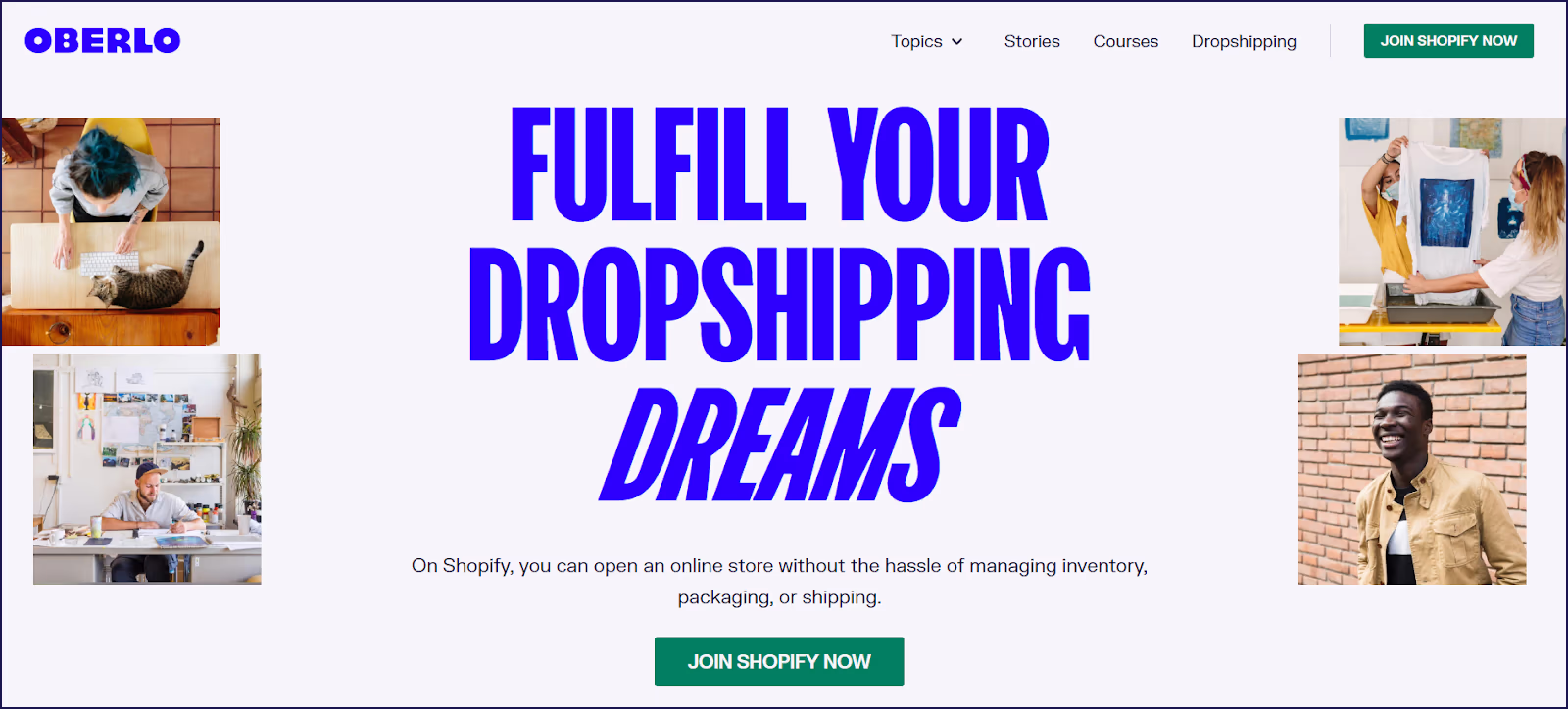 Oberlo dropshipping platform