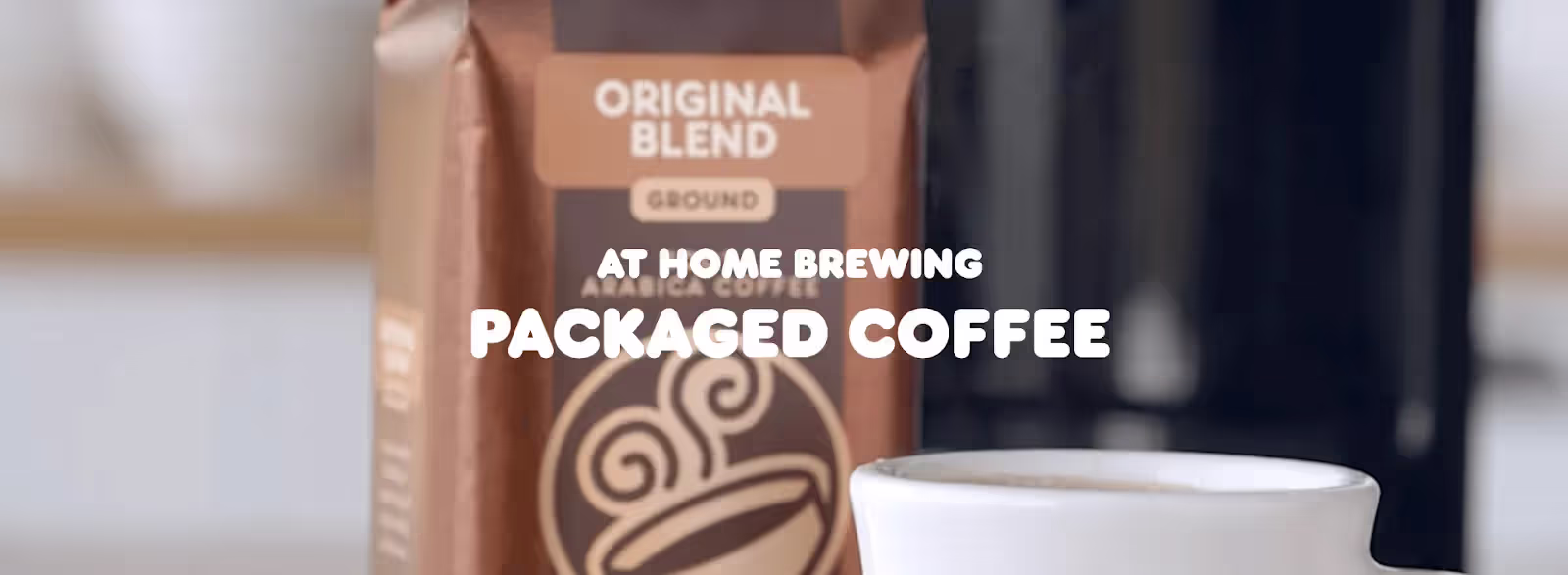 Dunkin Donuts homepage - international marketing