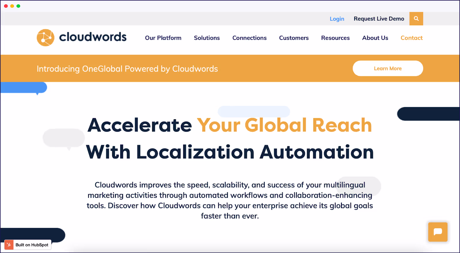 Cloudwords homepage