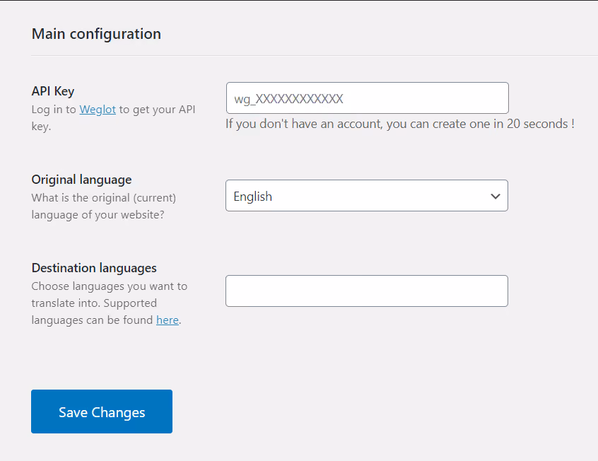 configuration