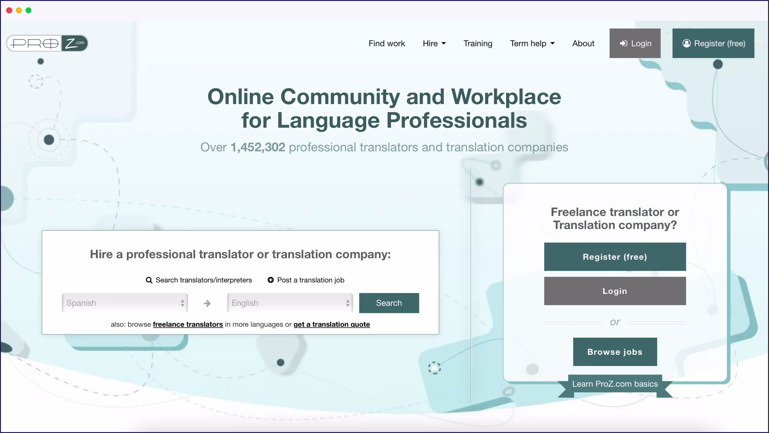 ProZ homepage