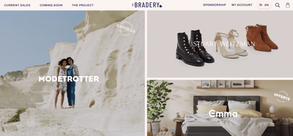 die bradery homepage