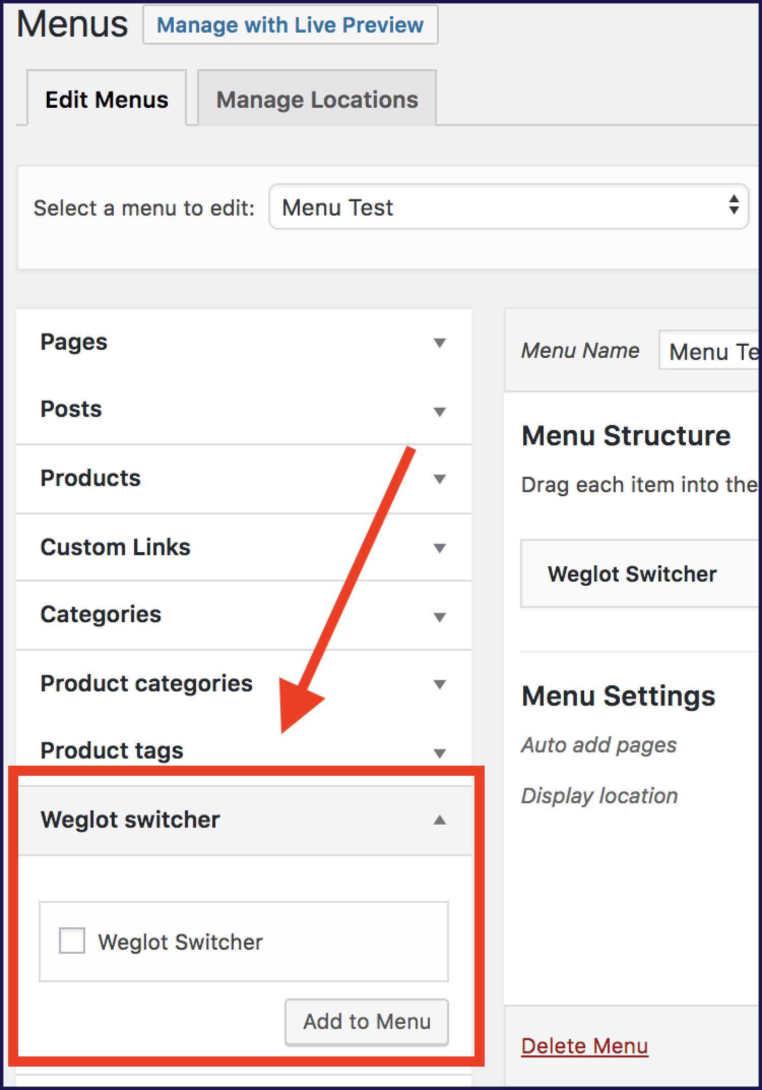 Cómo encontrar el selector de idioma de WordPress en el menú del panel de administración