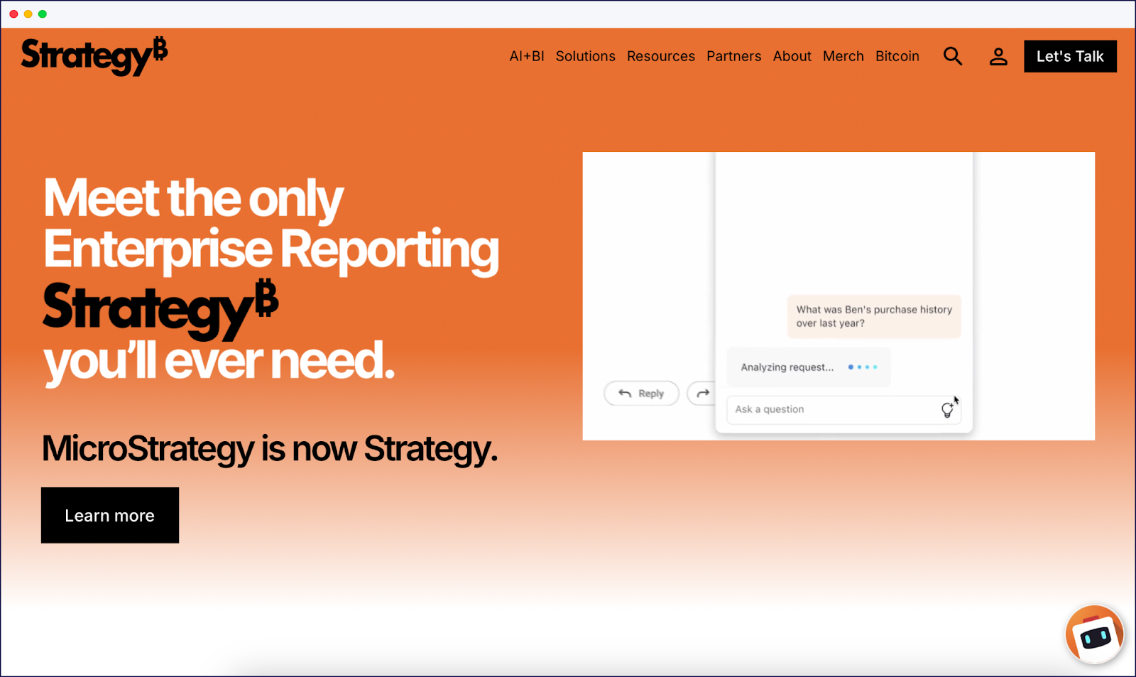 Strategy homepage