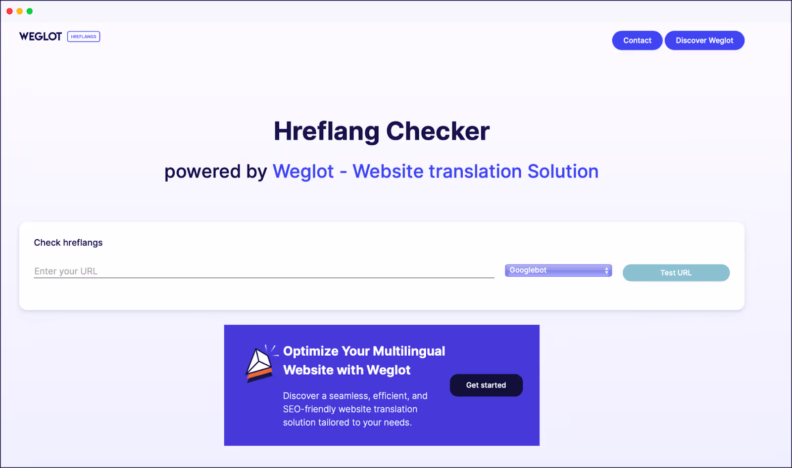 Weglot's hreflang checker