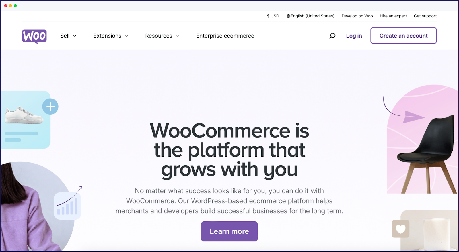 WooCommerce homepage