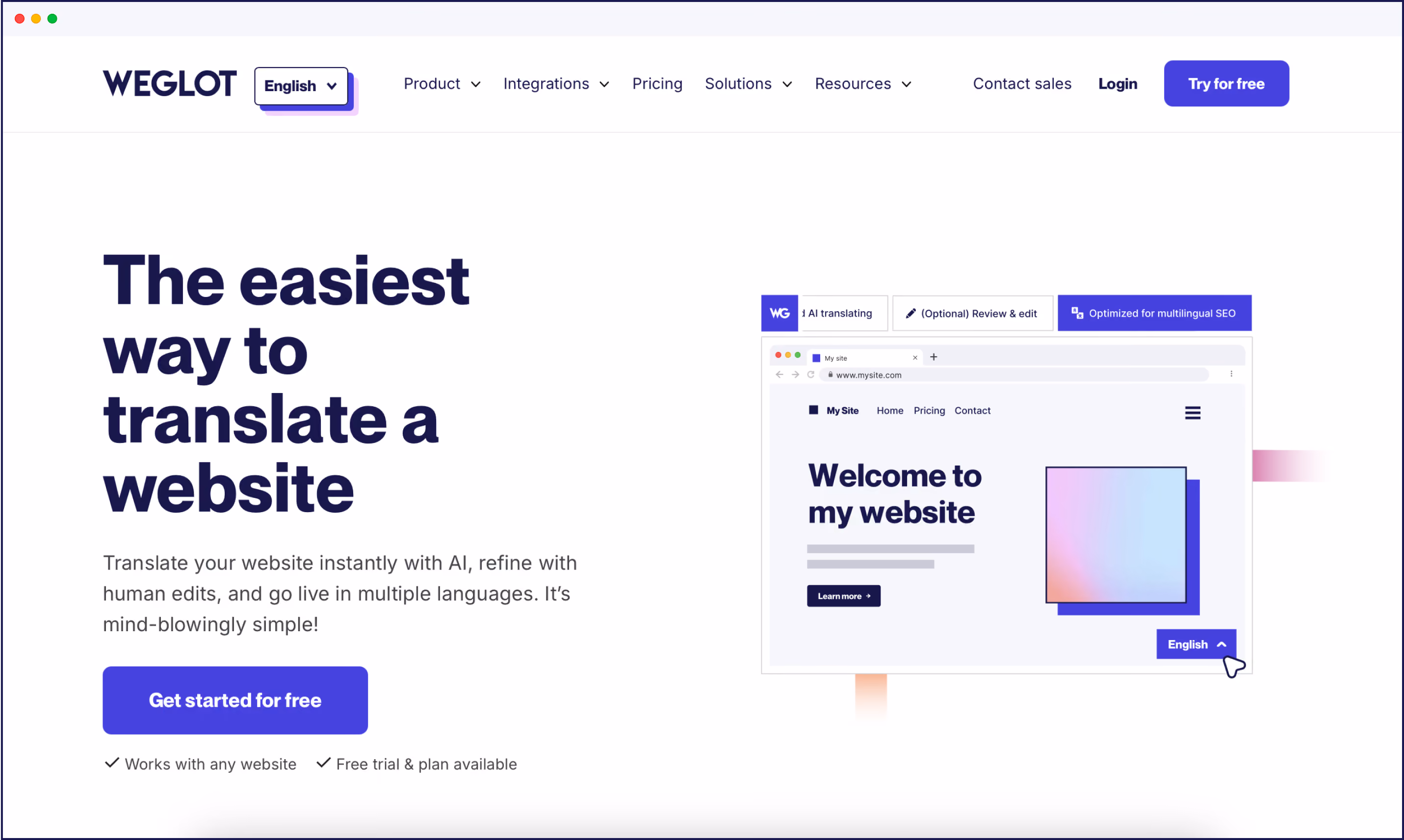 Weglot homepage