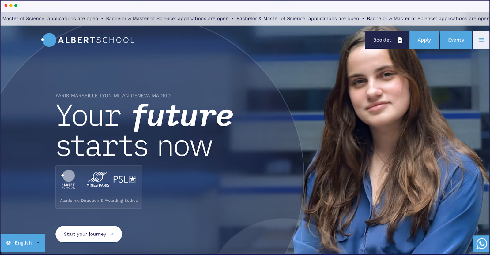 Scuola Albert homepage